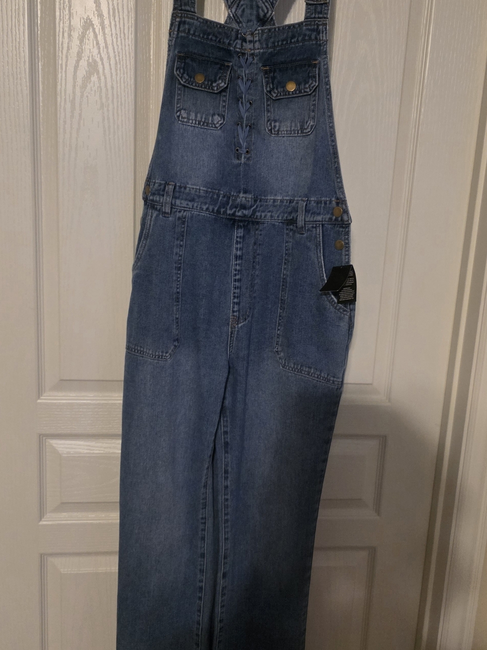 Fashion Nova Blue Denim  Overalls